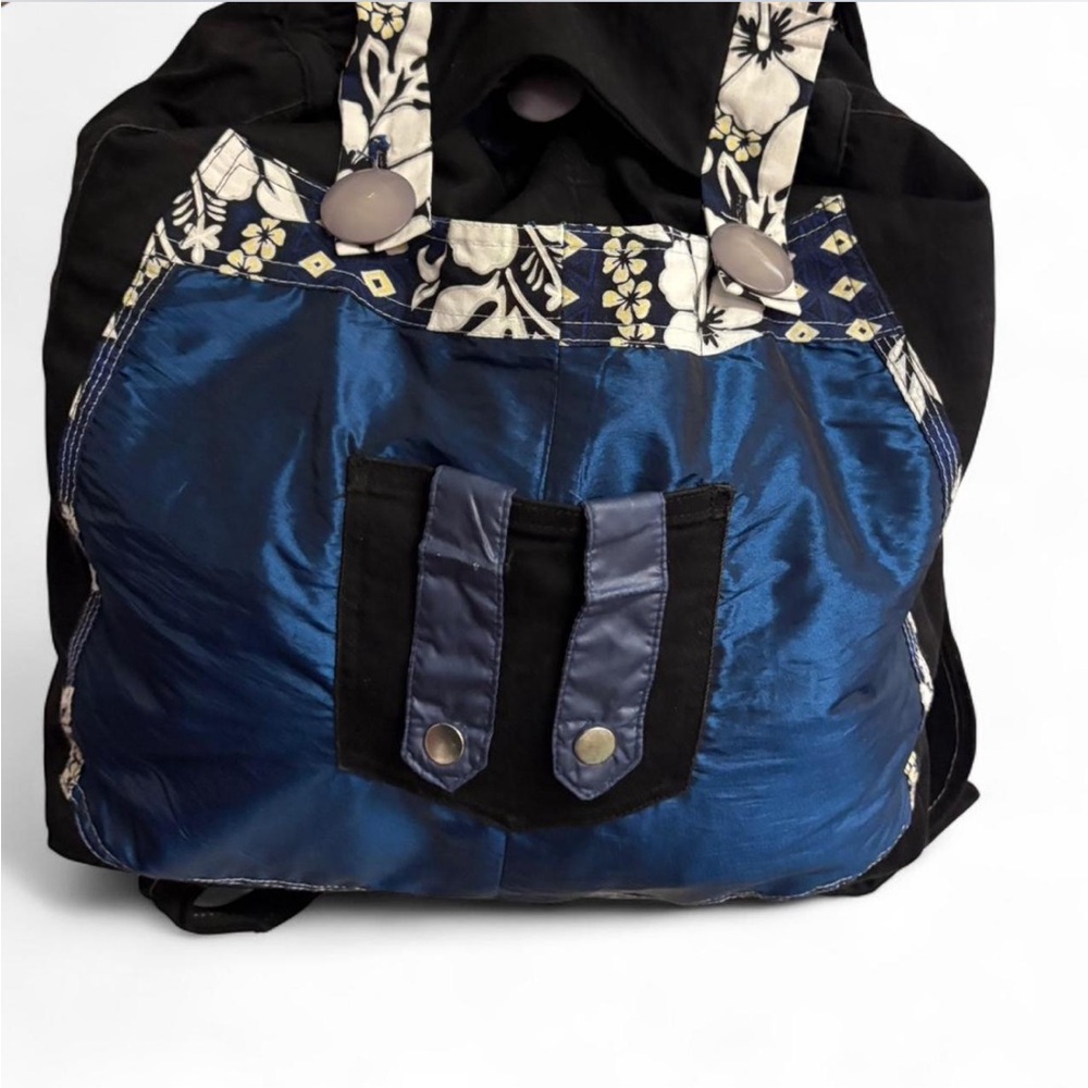 Stylish Blue and Black Women's Bag
